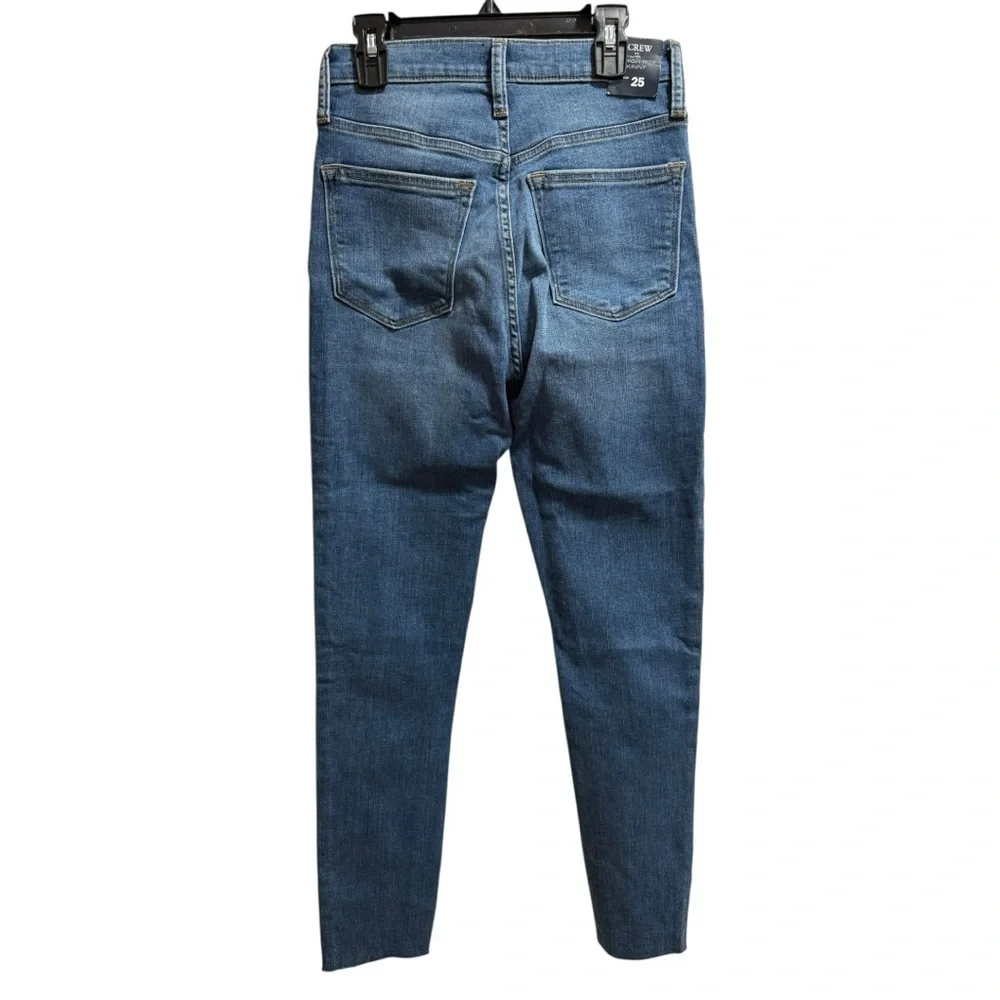 NWT J. Crew 10” High-Rise Skinny‎ Jean Raw Hem, size 25, button fly